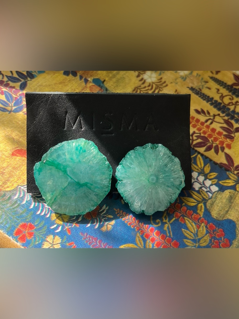 Agate Geode Statement Earrings